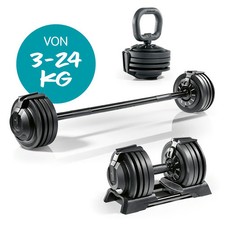Set Haltères 3-in-1 Haltère Court Kettlebell Haltères Disques pour Haltères