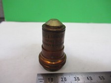 Antique Bausch Lomb Laiton Objectif 1.9mm Microscope Pièce Comme Imprimé S7-A-31