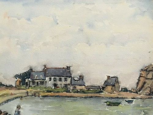 Aquarelle représentant - , un