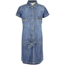 Enfants Filles Robe Jeans Style Élégant Manches Courtes Mode Robes Âge 3-6 Ans
