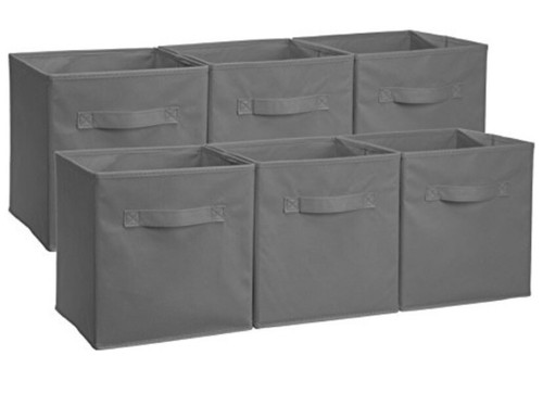 Foldable storage cube basket - foldable,