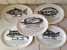 5 anciennes assiettes à