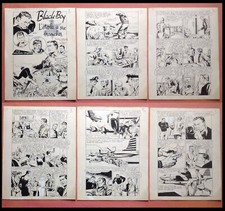 Rémy Bordelet 6 Planche Originale Black Boy (Fantax) , petit format RANCHO Chott