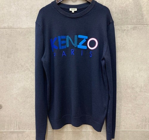 Kenzo pull laine avec - en, logo