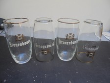 4 Verres Kronenbourg 1664