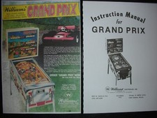 manuel de flipper Williams: GRAND PRIX