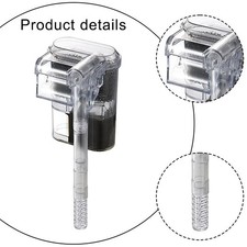 Filtre mural pour aquarium avec pompe USB et circulation d'eau réglable