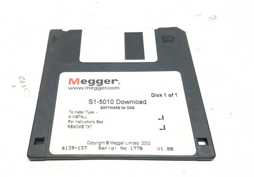 Megger 5010 logiciel - megger, s1-5010