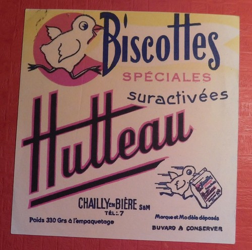 Buvard biscottes hutteau à - -,