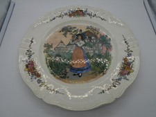 SUPERBE GRAND PLAT  EN FAIENCE DE OBERNAI FAIENCERIES SARREGUEMINES