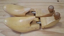 Paire d'embauchoirs en bois anciens arbres ? à bottes ? civières Chaussures 