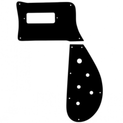 Pickguard noir pièces - 2, 1ply