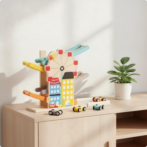 Circuit bois avec rampe - de,