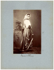 Italia, Albano, Tipo, Costumi, Donna Italiana, Sposa vintage albumen print Tir