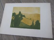 LITHOGRAPHIE NUMEROTEE SIGNEE Gaby ECHEI  MATIN D'ETE