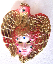 Masque Vénitien Dame au Cygne