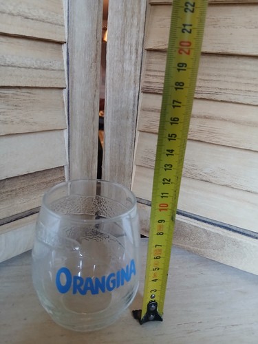 Verre boule orangina vintage - verre,