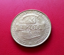 Monnaie Italie 200 Lire 1996 R Commémorative KM#184 [4389]