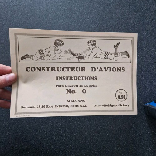 Meccano notice constructeur - meccano,