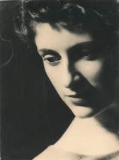 Portrait de femme anonyme tirage papier velours v. 1940-50 photo photographie