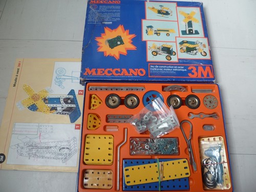 Jeu meccano boîte vintage - 3m,