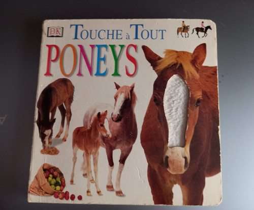 Livre poneys touche tout - poneys,