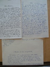 LETTRES SIGNEES CORRESPONDANCE