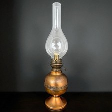 Lampe à pétrole en cuivre Au