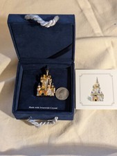 Cendrillon Château Art Disney Édition Limitée 762 Cristal Swarovski Broche Neuf