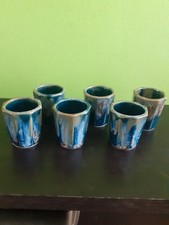 Lot De 6 Verres Gobelets Gres Denbac  N 699