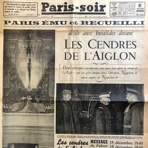 Journal paris soir - journal, 16/12/1940