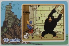 Carte Téléphonique WILLCOM TINTIN  " L'ILE NOIRE " 10U Série Limitée 100 cartes
