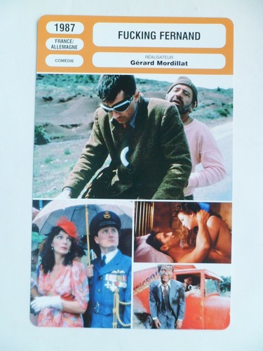 Carte fiche cinema 1987 - carte,