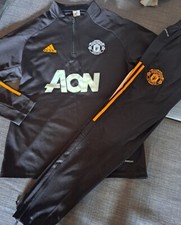 Ensemble Homme Jogging Et Veste Adidas - MANCHESTER UNITED - Excellent Etat. 
