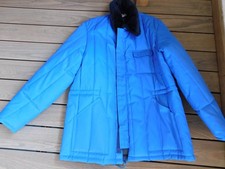 vintage VESTE COX XXL XL blouse BLEU de TRAVAIL grand froid FRANCE ST QUENTIN