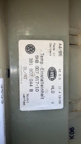 Commande chauffage volkswagen - chauffage,