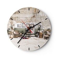 Horloge murale verre - murale,