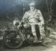 Photo Originale BMW R51 Armée Francaise vers 1950
