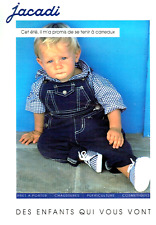 publicité Advertising 0723  1992  vetements enfant bébé Jacadi