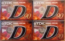 4 cassettes  audio TDK D90
