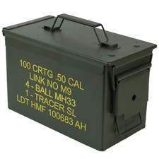70011 Caisse de Munitions Boîte à Munitions US Army Box en Metal 30 x 19 x 15...
