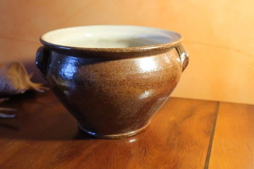 Pot terre cuite vernissé - pot,