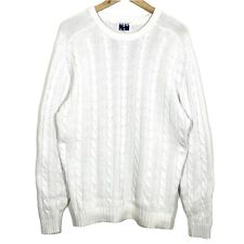 Pull Mailles Torsadées Blanc Vintage 90’s Naf Naf
