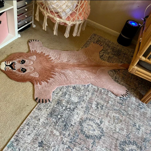 Tapis forme lion - tapis,