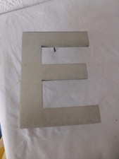 ancien lettre metal enseigne E deco industrielle loft atelier vintage 20 cm Haut