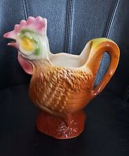 POET LAVAL : Ancien Pichet Pot à Eau en Céramique Barbotine Poule