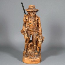 Figurine en terre cuite Francis Lascours – Santon signé vintage fait main