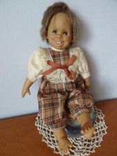 POUPON EXPRESSIF CORPS CHIFFON  VINTAGE JESMAR MADE IN SPAIN  30CM PETITES DENTS