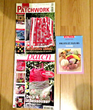 LOT PATCHWORK - 2 REVUES EWA PATC-SABRINA + Livret CREA LIVRES