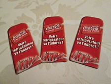 * COCA-COLA * LOT DE  3 MAGNETS * Refrigérateur